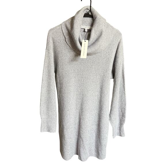 Cupcakes And Cashmere Kiara Grey Turtleneck Sweater Dress Women's Medium L145312 - Picture 1 of 8